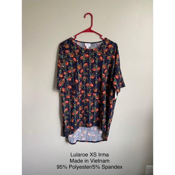 NWT XS Lularoe Floral Irma - Picture 1 of 2